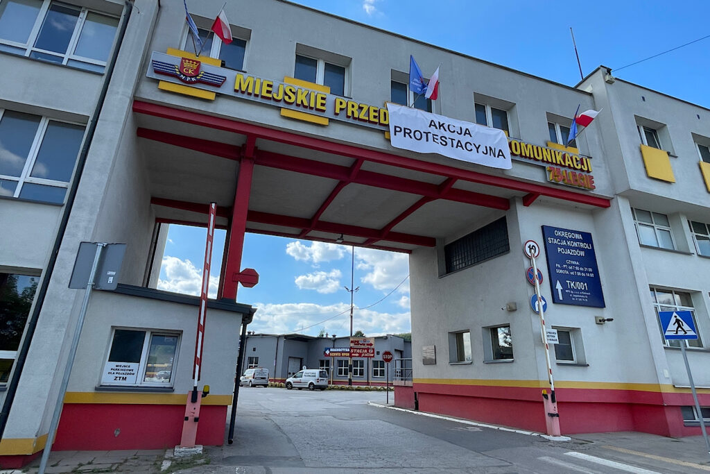 Protest MPK Kielce. Związkowcy obawiają się o miejsca pracy