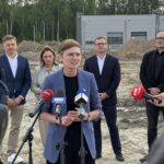 02.06.2026. Kielce. Budowa nowej hali produkcyjno-magazynowej przy ul. Łukasiewicza / Fot. Marcin Marszałek - Radio Kielce