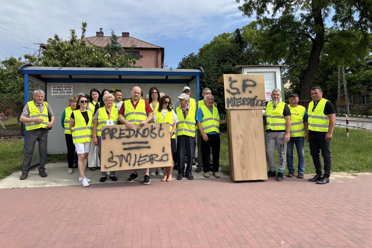 W Mieronicach była kolejna blokada