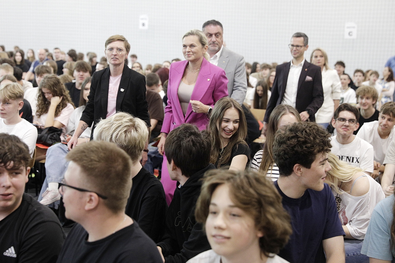 8.06.2026. Kielce. I Liceum Ogólnokształcące im. Stefana Żeromskiego. Wizyta minister edukacji Barbara Nowacka w Kielcach / Fot. Jarosław Kubalski – Radio Kielce