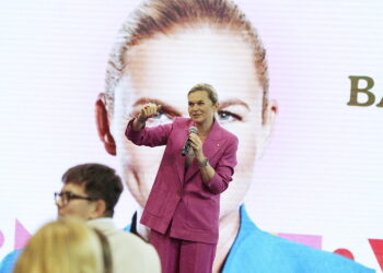 8.06.2026. Kielce. I Liceum Ogólnokształcące im. Stefana Żeromskiego. Wizyta minister edukacji Barbara Nowacka w Kielcach / Fot. Jarosław Kubalski – Radio Kielce