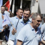 25.06.2026. Kielce. Strajk pracowników i związkowców Miejskiego Przedsiębiorstwa Komunikacji w Kielcach / Fot. Jarosław Kubalski - Radio Kielce