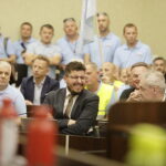 25.06.2026. Kielce. Sesja absolutoryjna Rady Miasta Kielce. Strajk pracowników i związkowców Miejskiego Przedsiębiorstwa Komunikacji w Kielcach / Fot. Jarosław Kubalski - Radio Kielce