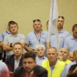 25.06.2026. Kielce. Sesja absolutoryjna Rady Miasta Kielce. Strajk pracowników i związkowców Miejskiego Przedsiębiorstwa Komunikacji w Kielcach / Fot. Jarosław Kubalski - Radio Kielce