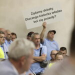 25.06.2026. Kielce. Sesja absolutoryjna Rady Miasta Kielce. Strajk pracowników i związkowców Miejskiego Przedsiębiorstwa Komunikacji w Kielcach / Fot. Jarosław Kubalski - Radio Kielce