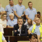 25.06.2026. Kielce. Sesja absolutoryjna Rady Miasta Kielce. Strajk pracowników i związkowców Miejskiego Przedsiębiorstwa Komunikacji w Kielcach / Fot. Jarosław Kubalski - Radio Kielce