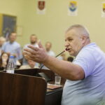 25.06.2026. Kielce. Sesja absolutoryjna Rady Miasta Kielce. Strajk pracowników i związkowców Miejskiego Przedsiębiorstwa Komunikacji w Kielcach / Fot. Jarosław Kubalski - Radio Kielce