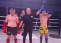 Efektowne zwycięstwo Jakuba Rychla z Klinczu Kielce - Radio Kielce Jakub Rychel zwycięski podczas gali MFC 25 / Źródło: Kliczn Kielce