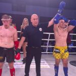 Jakub Rychel zwycięski podczas gali MFC 25 / Źródło: Kliczn Kielce