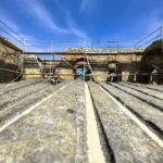 Nietulisko. Prace przy modernizacji ruin walcowni / Źródło: Facebook / Lech Łodej
