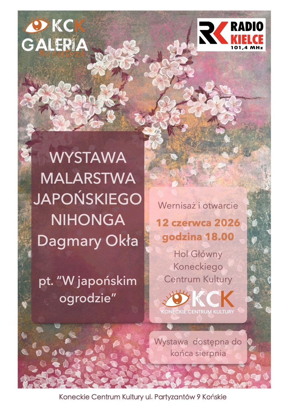 Wystawa Malartwa Japońskiego Nihonga Dagmary Okła pt. „W japońskim ogrodzie” - Radio Kielce