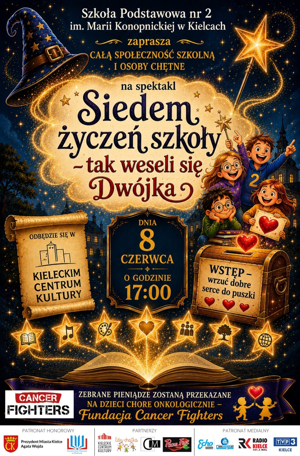 Siedem życzeń szkoły - tak weseli się Dwójka - Radio Kielce