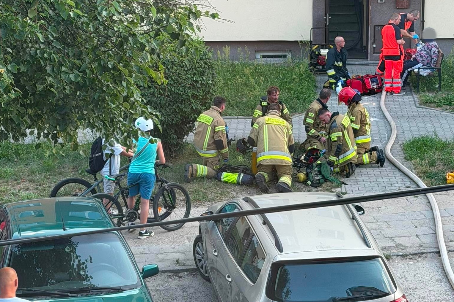 Pożar na czwartym piętrze bloku. Tragedia zwierząt