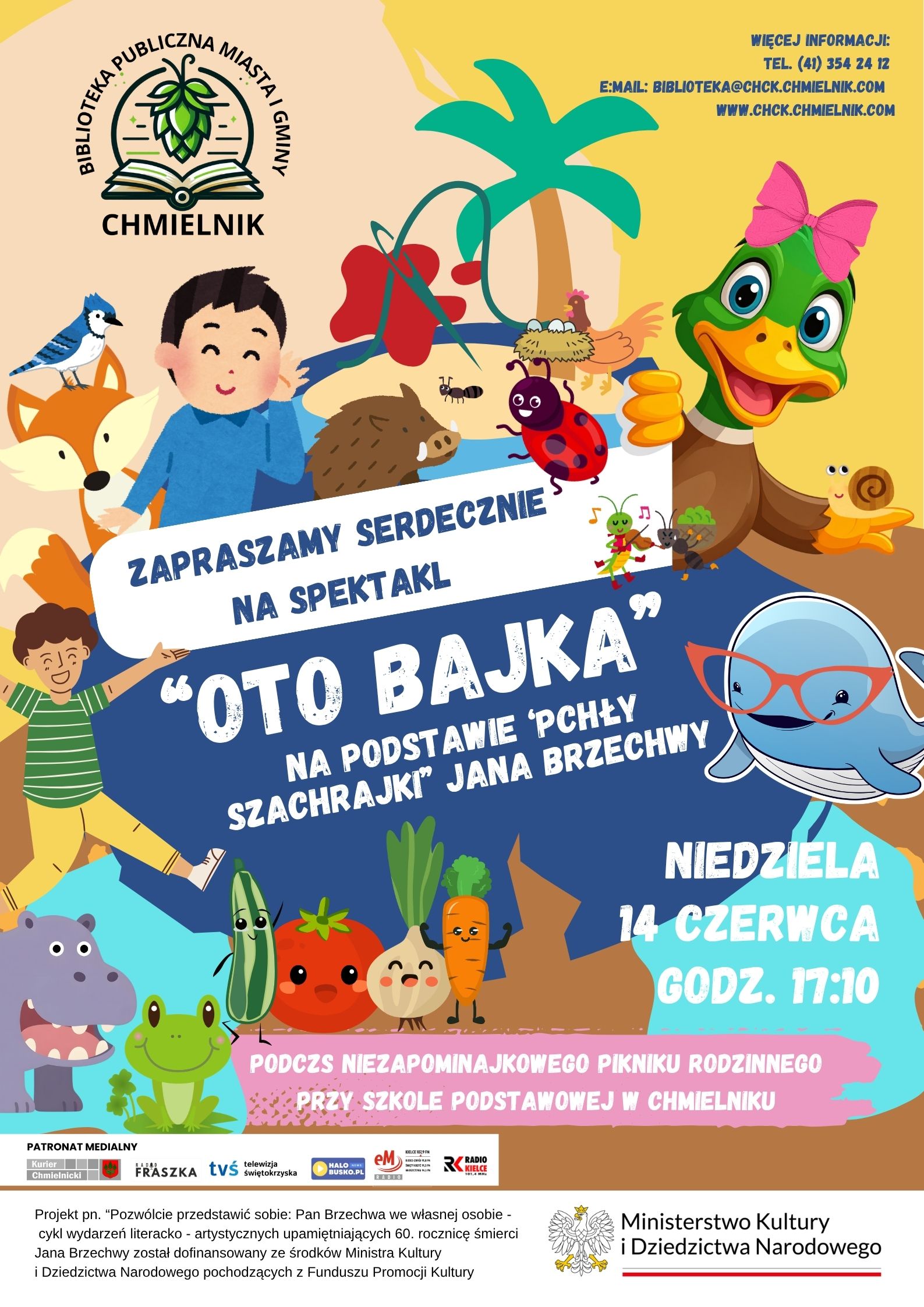 Niezapominajkowy Piknik przy Szkole Podstawowej im. Stefana Żeromskiego w Chmielniku - Radio Kielce