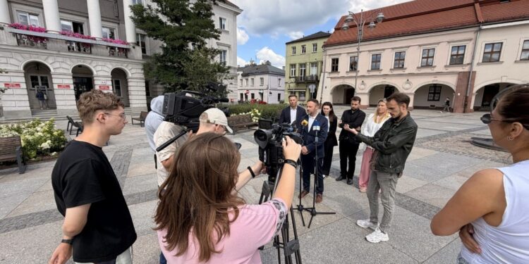 22.07.2026. Kielce. Konferencja radnych KO / Fot. Dariusz Kuc - Radio Kielce