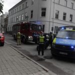 09.07.2026. Kielce. Ul. Wesoła. Akcja służb przy Wojskowym Centrum Rekrutacji / Fot. Jarosław Kubalski - Radio Kielce