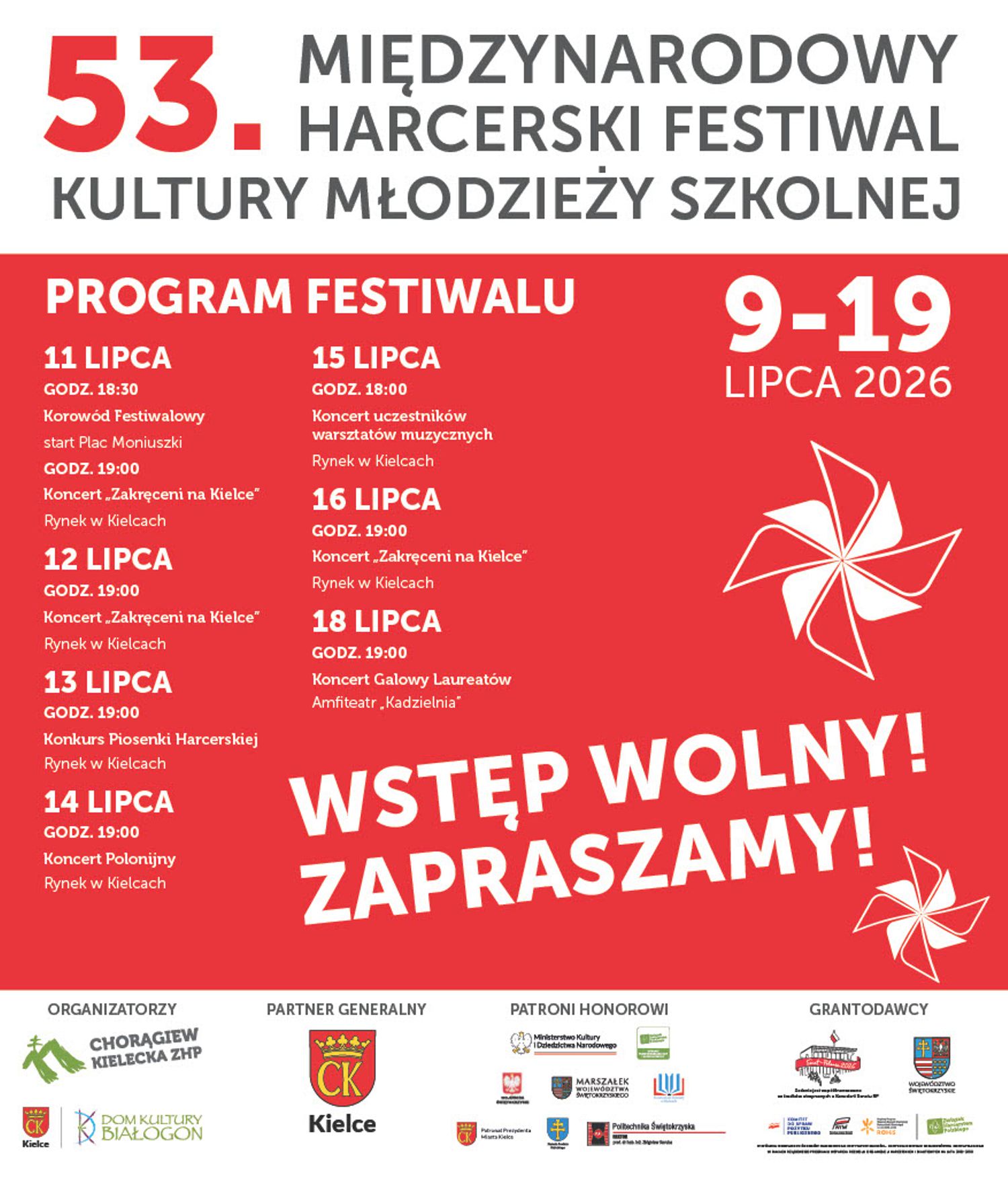 53. Międzynarodowy Harcerski Festiwal Kultury Młodzieży Szkolnej 2026 - Radio Kielce