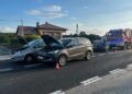 Zderzenie trzech samochodów na DK74. Jedna osoba ranna - Radio Kielce 20.07.2026. DK74. Makoszyn. Zderzenie trzech samochodów osobowych / Fot. policja