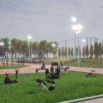 W Chęcinach powstanie nowoczesny kompleks sportowy - Radio Kielce Wizualizacja obiektu sportowego przy Powiatowym Zespole Szkół w Chęcinach / źródło: Starostwo Powiatowe w Kielcach - Facebook