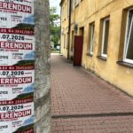 Referendum w gminie Działoszyce. W niedzielę mieszkańcy zdecydują o przyszłości - Radio Kielce 15.07.2026. Działoszyce. Banery referendalne / Fot. Marta Gajda-Kruk - Radio Kielce