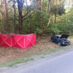 Tragiczny wypadek w Wólce Żabnej. Dachował samochód z pięcioma osobami - Radio Kielce 05.07.2026. Wólka Żabna. Wypadek / źródło: policja