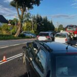 20.07.2026. DK74. Makoszyn. Zderzenie trzech samochodów osobowych / Fot. policja