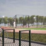 W Chęcinach powstanie nowoczesny kompleks sportowy - Radio Kielce Wizualizacja obiektu sportowego przy Powiatowym Zespole Szkół w Chęcinach / źródło: Starostwo Powiatowe w Kielcach - Facebook