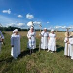 Staropolskie żniwa odtworzono w Sandomierzu - Radio Kielce Staropolskie żniwa odtworzono w Sandomierzu