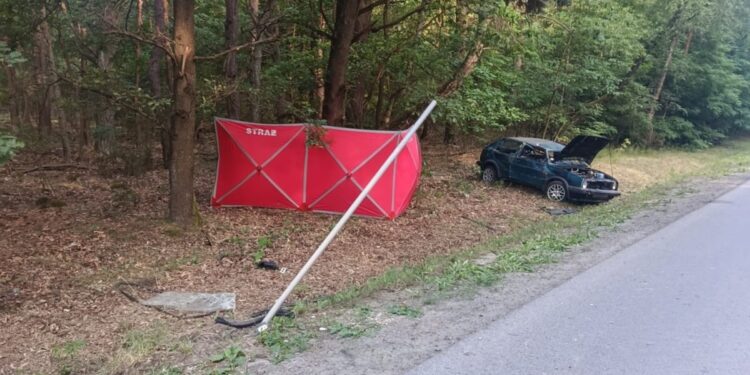 Są zarzuty dla sprawcy śmiertelnego wypadku w Wólce Żabnej - Radio Kielce 05.07.2026. Wólka Żabna. Wypadek / źródło: policja