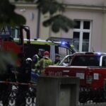09.07.2026. Kielce. Ul. Wesoła. Akcja służb przy Wojskowym Centrum Rekrutacji / Fot. Jarosław Kubalski - Radio Kielce