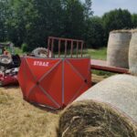 01.07.2026. Kików. Wypadek podczas prac polowych / Źródło: PSP Busko-Zdrój