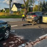 20.07.2026. DK74. Makoszyn. Zderzenie trzech samochodów osobowych / Fot. policja
