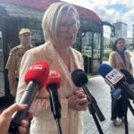 Jak gasić pożar? Podpowiedzi szukaj w... w autobusie - Radio Kielce 23.07.2026. Kielce. Konferencja / Fot. Izabela Mortas-Rubak - Radio Kielce
