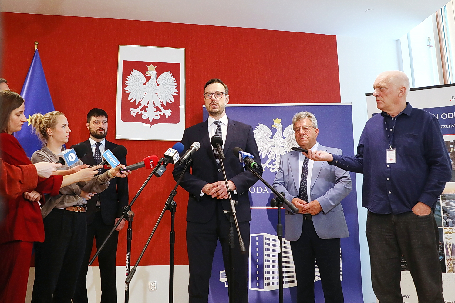 14.07.2026. Kielce. Świętokrzyski Urząd Wojewódzki. Briefing dot. Funduszu Bezpieczeństwa i Obronności / Fot. Wiktor Taszłow - Radio Kielce