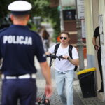 Użytkownicy hulajnóg elektrycznych celem policyjnej akcji - Radio Kielce 15.07.2026. Kielce. Akcja policyjna pn. Hulajnoga / Fot. Wiktor Taszłow - Radio Kielce