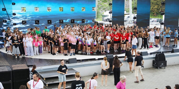 16.07.2026. Kielce. Przygotowania do sobotniego koncertu galowego na Kadzielni / Fot. Wiktor Taszłow - Radio Kielce