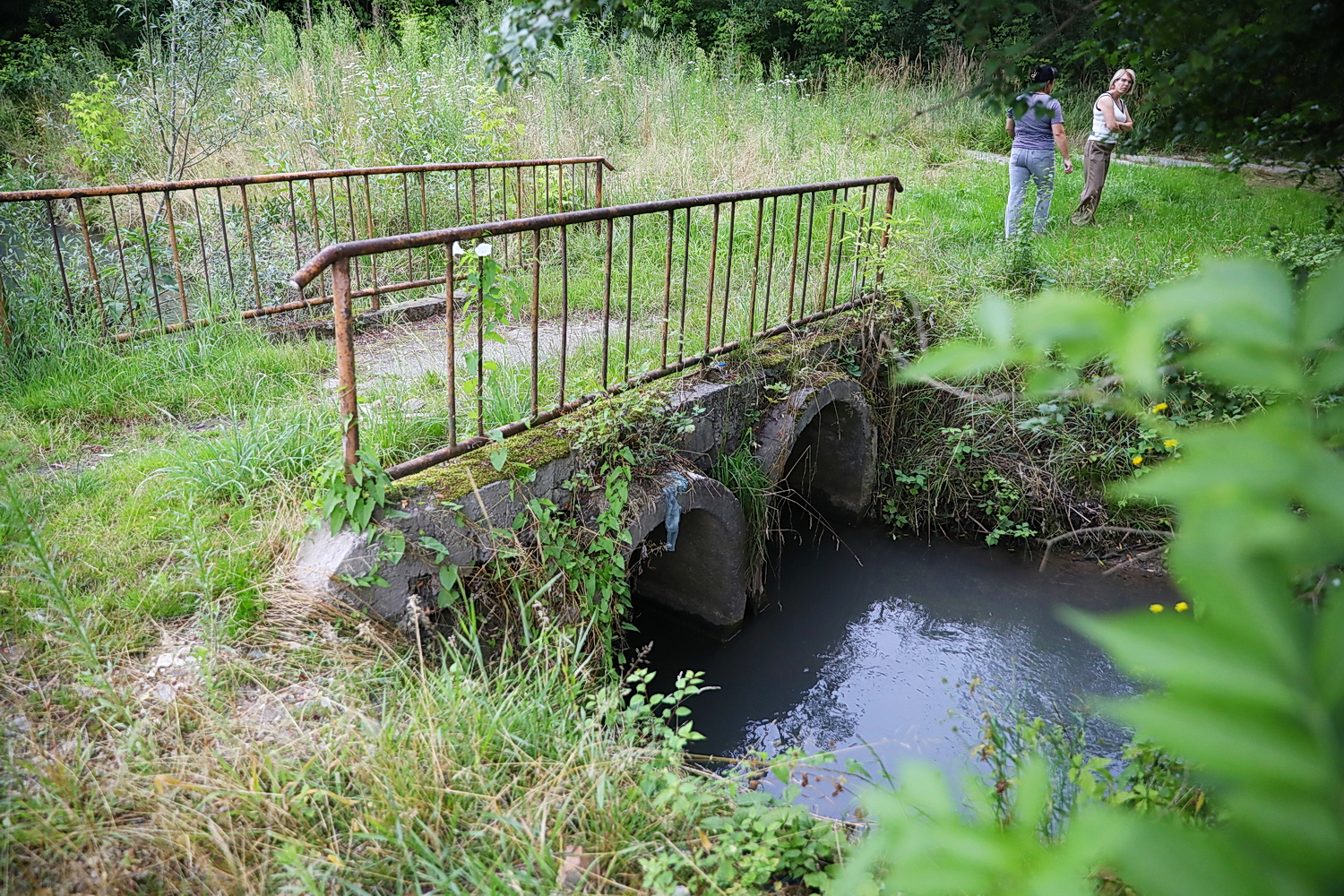 21.07.2026. Działoszyce. Regularnie zalewane ulice, woda wdzierająca się do budynków i wieloletnie oczekiwanie na rozwiązanie problemu. Z taką rzeczywistością od lat mierzą się mieszkańcy części Działoszyc, w tym lokatorzy jednego z komunalnych bloków w centrum miasta / Fot. Wiktor Taszłow – Radio Kielce