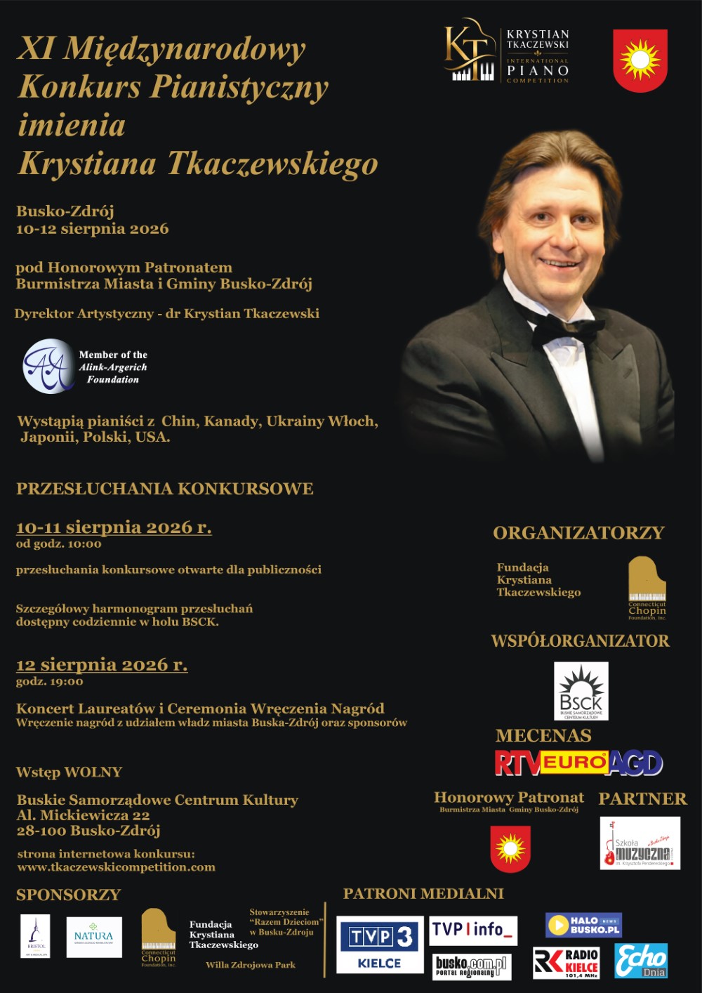 XI Międzynarodowy Konkurs Pianistyczny imienia Krystiana Tkaczewskiego - Radio Kielce