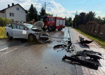 Kierowca zasłabł. Karetki zabrały poszkodowanych
