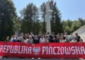 30.07.2026. Kozubków. Przy pomniku u podnóża Góry Byczowskiej w Kozubowie odbyły się uroczyste obchody 82. rocznicy powstania Republiki Pińczowskiej / Fot. Marta Gajda-Kruk - Radio Kielce
