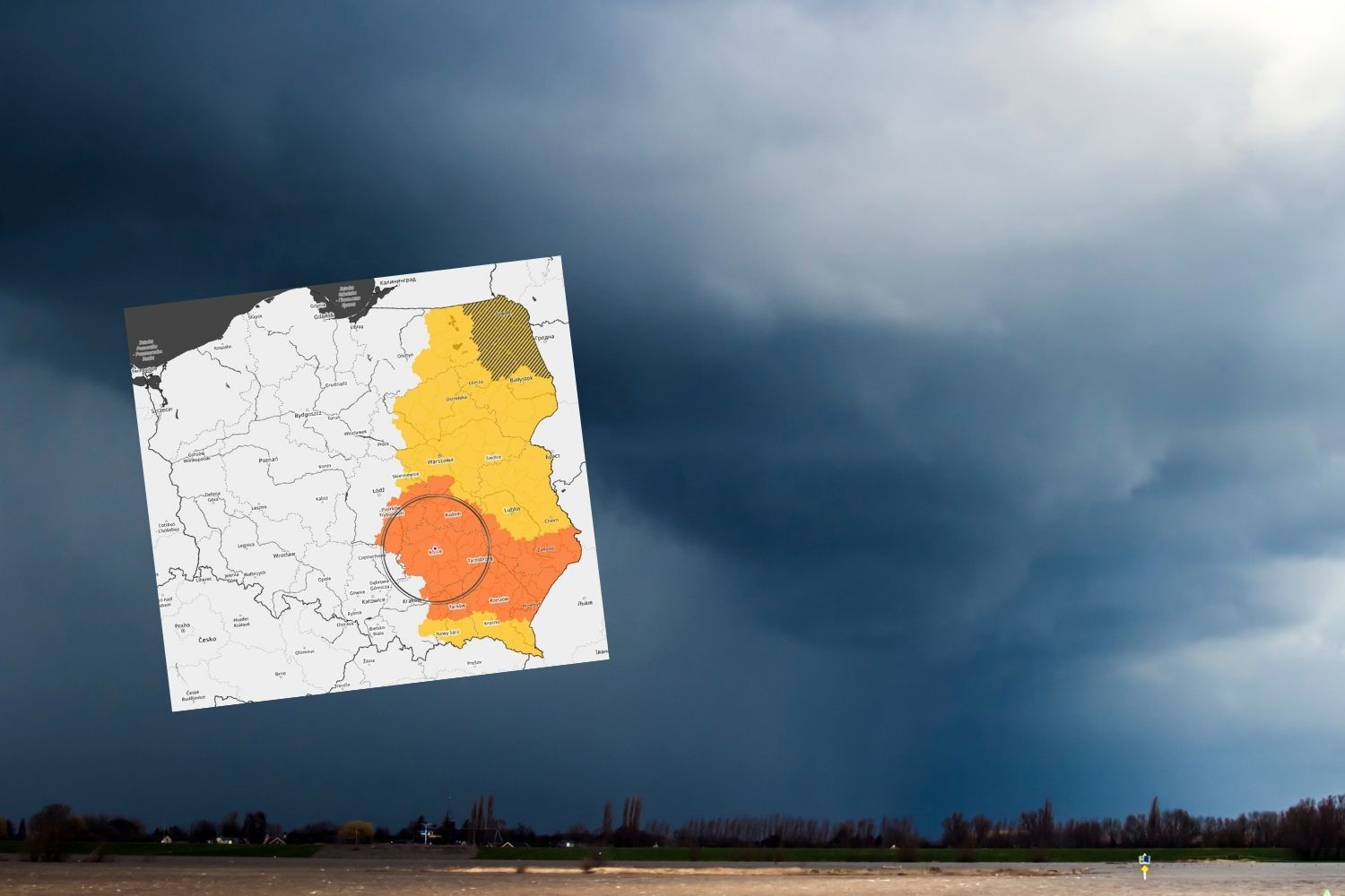 Świętokrzyskie na liście alertów IMGW i RCB