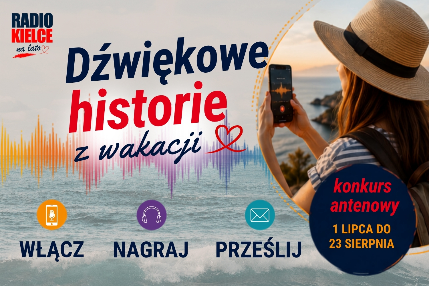 „Dźwiękowe historie z wakacji” – wakacyjny konkurs Radia Kielce