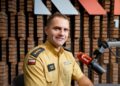 01.07.2026. Radio Kielce. Rozmowa Dnia. Na zdjęciu: st. kpt. Marcin Bajur – Komenda Wojewódzka Państwowej Straży Pożarnej w Kielcach / Fot. Piotr Kwaśniewski - Radio Kielce