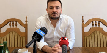 22.07.2026. Konferencja przed sesją Rady Miasta Kielce. Na zdjęciu: Maciej Jakubczyk - przewodniczący Rady Miasta Kielce / Fot. Dariusz Kuc – Radio Kielce