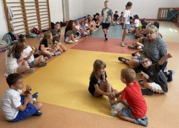 16.07.2026. Sandomierz. Półkolonia Caritas Diecezji Sandomierskiej. / Fot. Grażyna Szlęzak-Wójcik - Radio Kielce