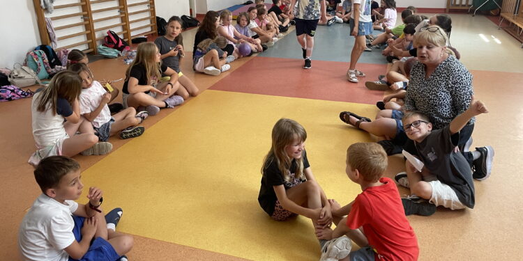 Kończy się pierwszy turnus. Na drugi są jeszcze wolne miejsca - Radio Kielce 16.07.2026. Sandomierz. Półkolonia Caritas Diecezji Sandomierskiej. / Fot. Grażyna Szlęzak-Wójcik - Radio Kielce
