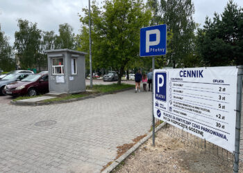 21.07.2026. Kielce. Parking płatny u zbiegu ulic Kościuszki i al. IX Wieków Kielc / Fot. Wiktor Taszłow – Radio Kielce