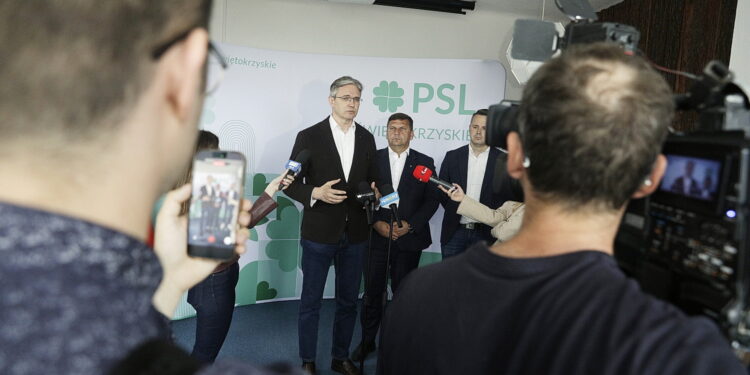 10.07.2026. Kielce. Konferencja Polskiego Stronnictwa Ludowego / Fot. Jarosław Kubalski - Radio Kielce