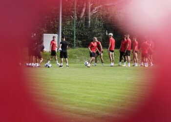 31.07.2026 Kielce. Trening piłkarzy Korony Kielce / Fot. Jarosław Kubalski - Radio Kielce