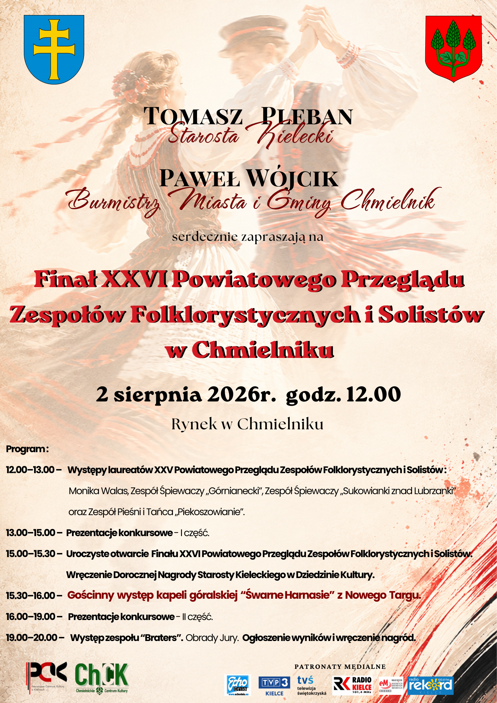 Finał XXVI Powiatowego Przeglądu Zespołów Folklorystycznych i Solistów w Chmielniku - Radio Kielce